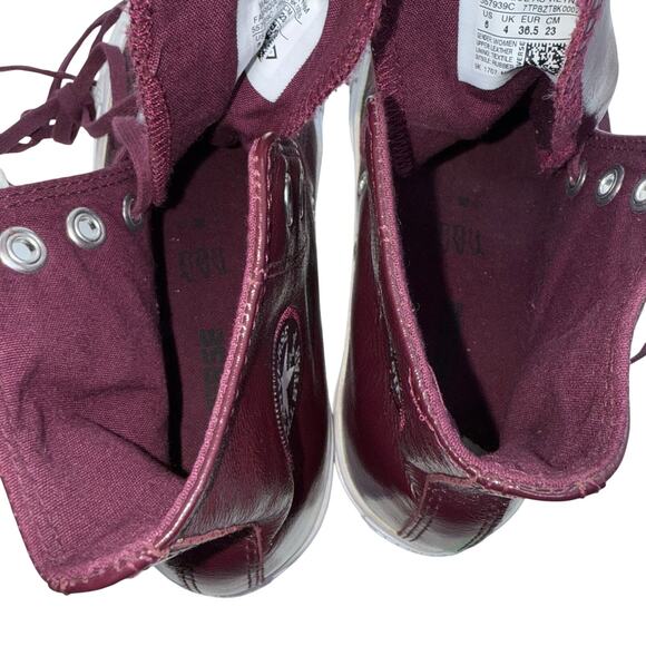 Converse Chuck Taylor All Star Crinkled Leather High Top Sneaker 557939C size 6 - Picture 8 of 9